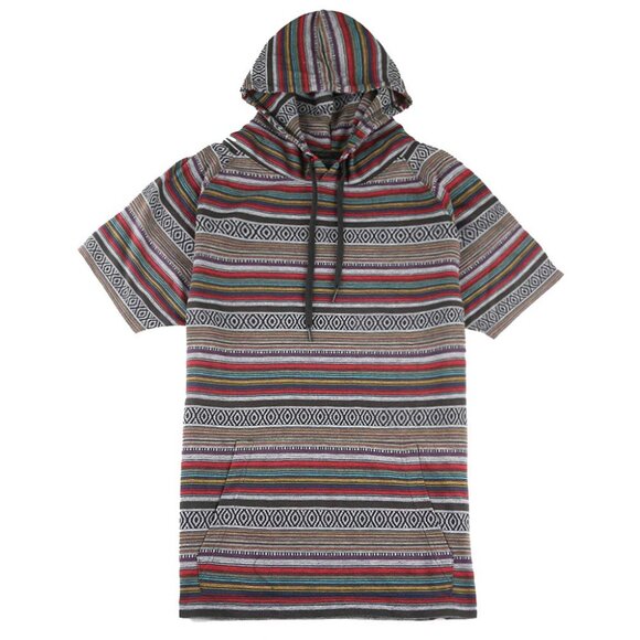 Beautiful Giant Other - Men's T-Shirt with Vibrant Colorful Striped and Casual Hood Design